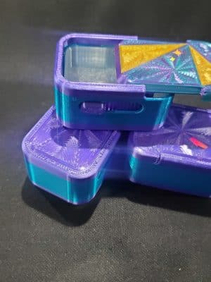 Slide top vial box single count